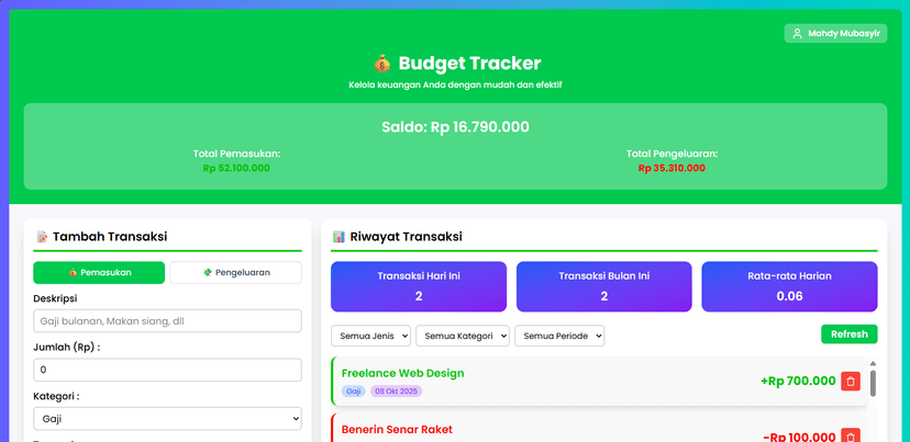 Budget Tracker